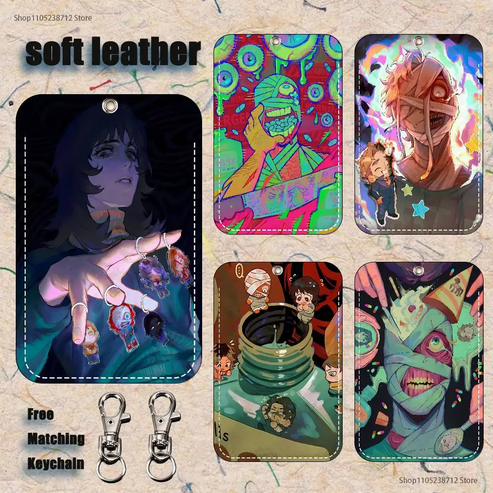 

Horror Game M-Mouthwashings-S Cartoon Card Keychain Anime Fashion Pendant Bag ID Door Card Case Bus Card Cute Adult