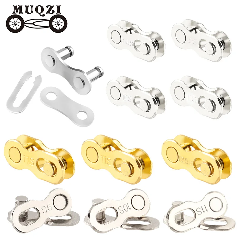 MUQZI 5/10pcs Chain Quick Link 1/6/7/8/9/10/11/12 Speed MTB Road Bicycle Chain Connector Lock Bike Missing Link Chain Joints