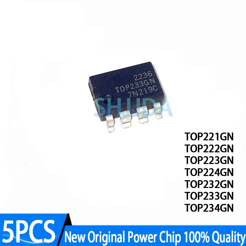 (5 pieces) New TOP221GN TOP222GN TOP223GN TOP224GN TOP232GN TOP233GN TOP234GN SOP-7 Power Chip Original