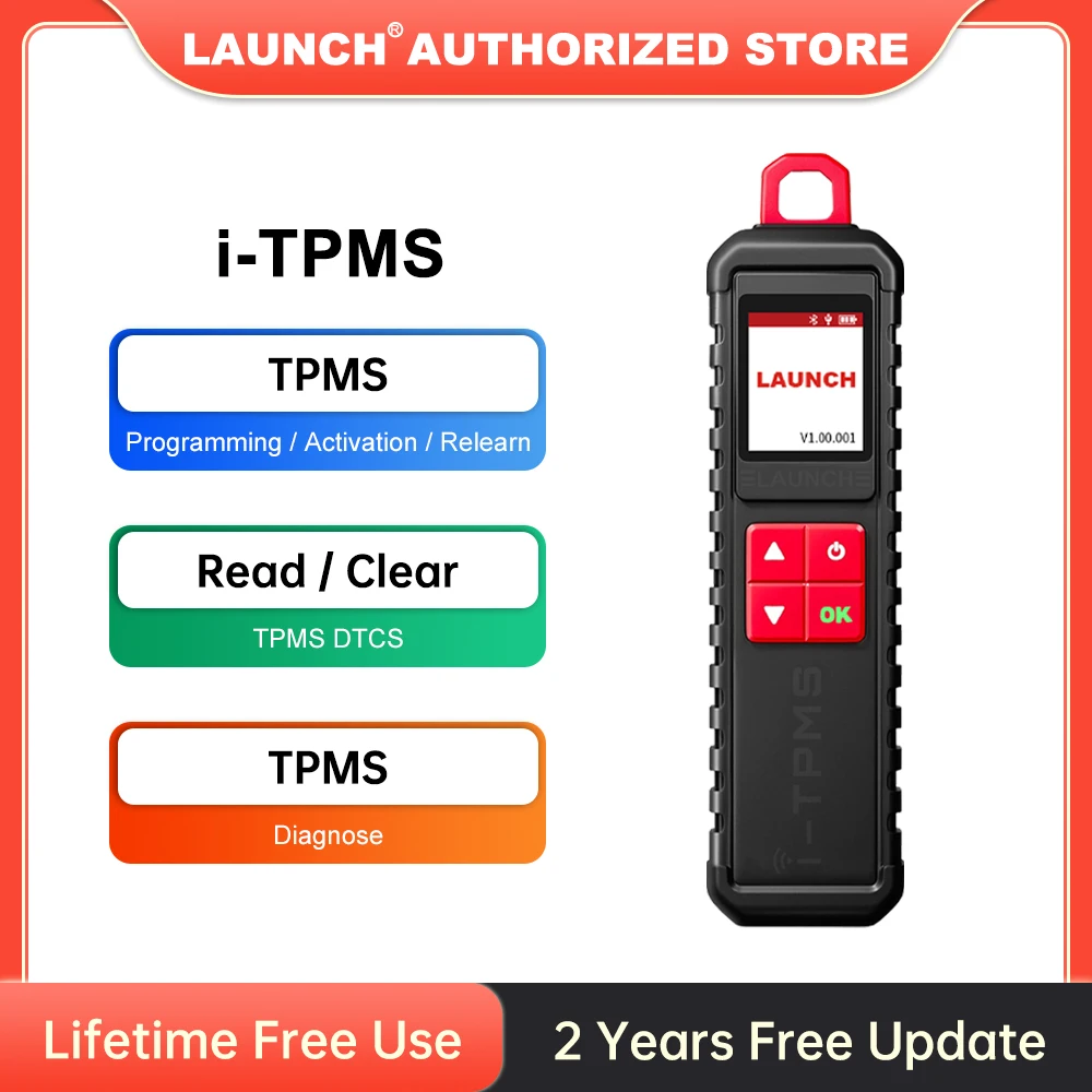 

Диагностический инструмент для измерения давления в шинах LAUNCH X431 I-TPMS с функцией активной перепрограммизации датчиков 315/433 МГц для Android / X431 V (аналог TSGUN)