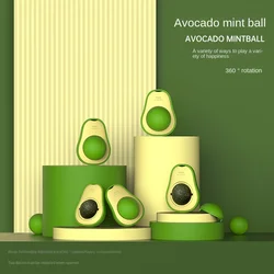 Avocado Shape Cat Toys Gatos Catnip Mint Interactive Ball Mascotas Pet Accessories Companion Bionic Fun Healthy Gut