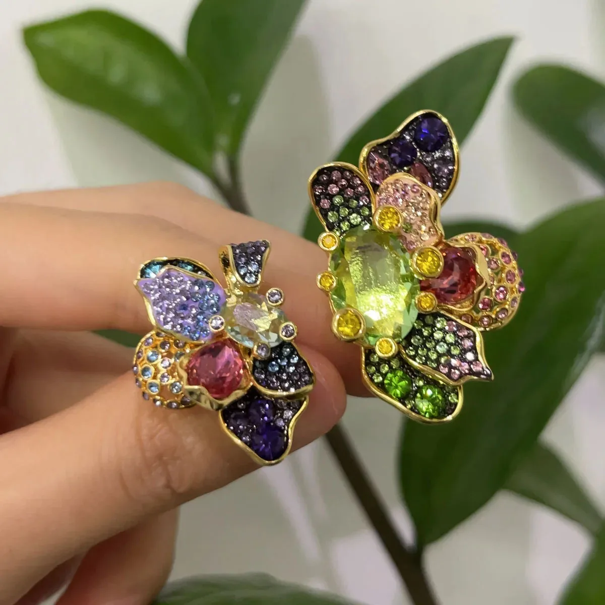 Original 2025 nuevo conjunto de joyería fina pendientes de mariposa asimétricos collar de mariposa anillos para mujer regalo romántico