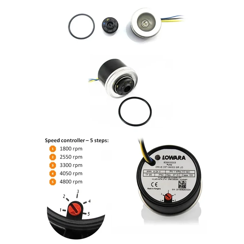 Bykski PWM Automatic Speed D5 Pump  / Max 5000RPM / Flow 1100L/H Date Feedback / TDP 23W Manual Speed Regulation 1500L/H