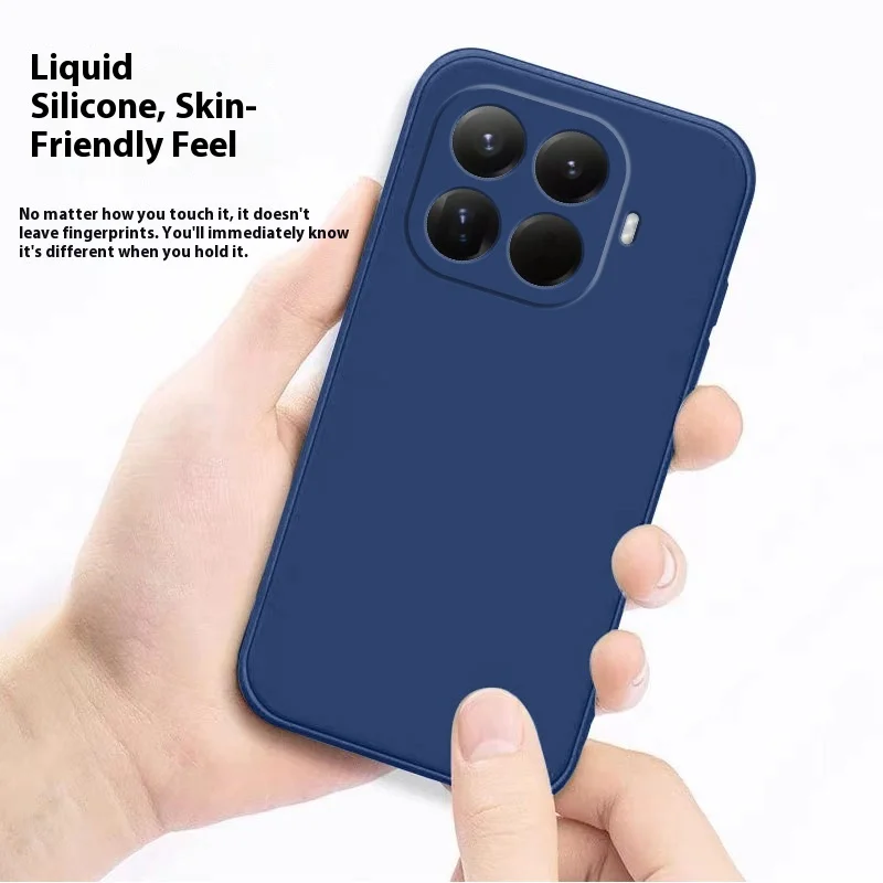 حافظة سيليكون سائلة ناعمة رسمية لهاتف Xiaomi 17 Pro Max 15 14 T Pro صديقة للبشرة من مادة البولي يوريثان المقاومة للصدمات Funda