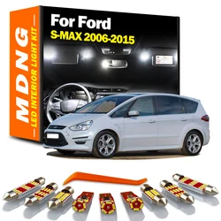 LED Interior Roof Map Light Car Bulb Kit For Ford S-MAX S MAX SMAX 2006 2007 2008 2009 2010 2011 2012 2013 2015 Trunk Dome Lamp