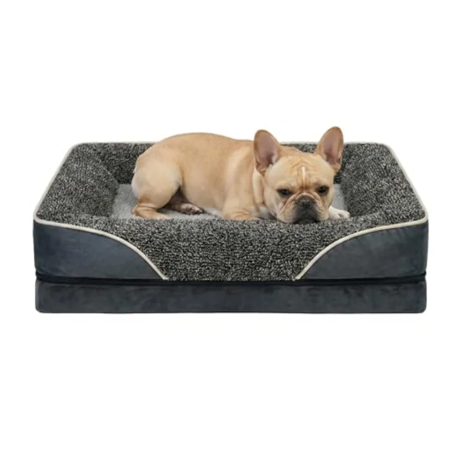 

Orthopedic Dog Bed for Dogs, Waterproof Dog Bed with Memory Foam, Washable Pet Bed for Sized Dog, Non-Slip Support for Joint He