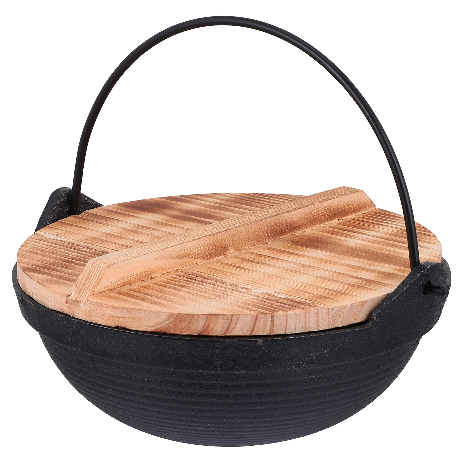 

1 set Outdoor Saucepan Multifunctional Stockpot 1 Set Lightweight Non-Stick Camping Pot For Hiking Picnic Cookware Hanging Cast