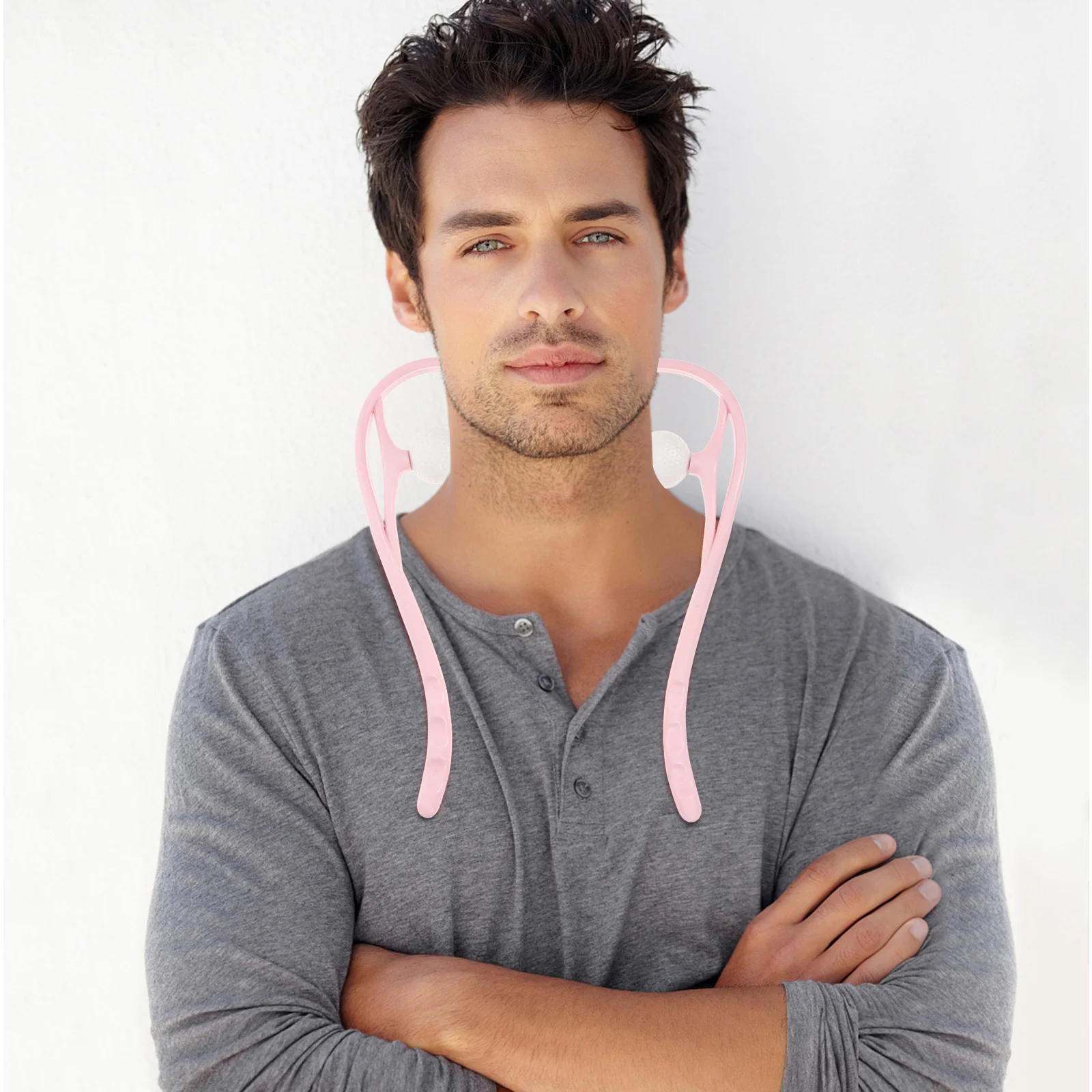 

Практичный массажер для шеи, 1 шт., эргономичный дизайн, инструмент для массажа шейного позвонка для боли в мышцах, массажер для шеи