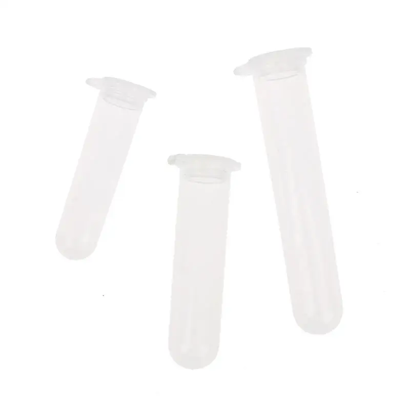 【BA】100Pcs Laboratory Supplies Sample Transparent Micro Plastic Centrifuge Tube Test Tube Snap Laboratory Container Lid