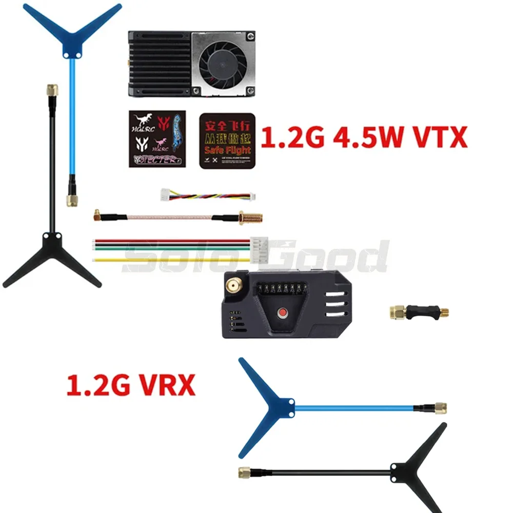 

HGLRC 1.2GHz 4.5W VTX + VRX Combo Kit Long Range FPV System 1470MHz