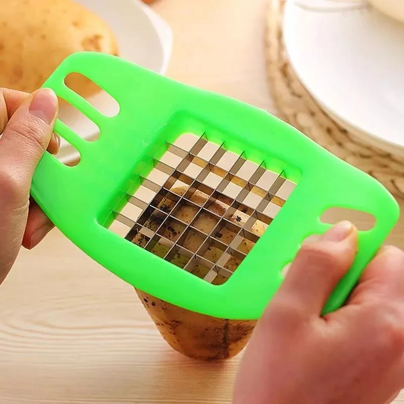 Potato Cutter Cut Into Strips French Fries Slicer Tool Kitchen Gadgets Random Cortador De Patatas Coupe Frites Овощерезка 제단기 감자