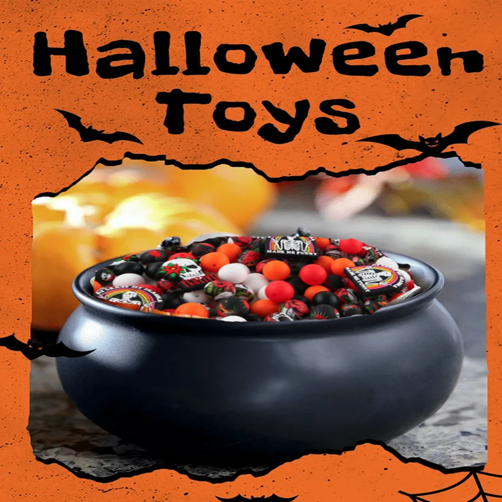 

Sunrony 44Pcs/Set New 3D Silicone Focal Beads Round Bead Kits For Jewelry Making DIY Bracelet KeyChain Necklace Accessories