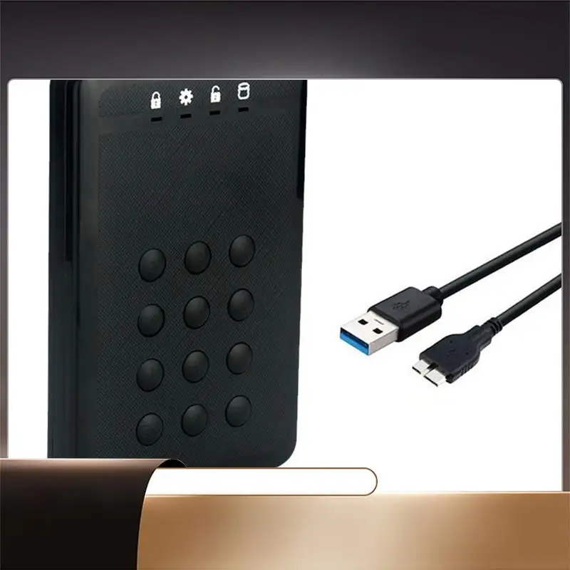 

Корпус X64A-HDD Корпус SSD Корпус зашифрованного жесткого диска 5 Гбит/с USB3.0 Корпус жесткого диска SATA для 2,5-дюймового жесткого диска