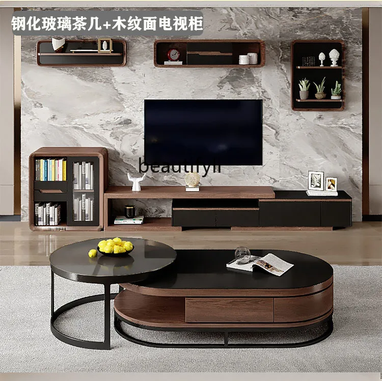 Coffee Table TV Cabinet Living Room New High Sense High-End Entry Lux Movable Modern Simple Home Coffee Table