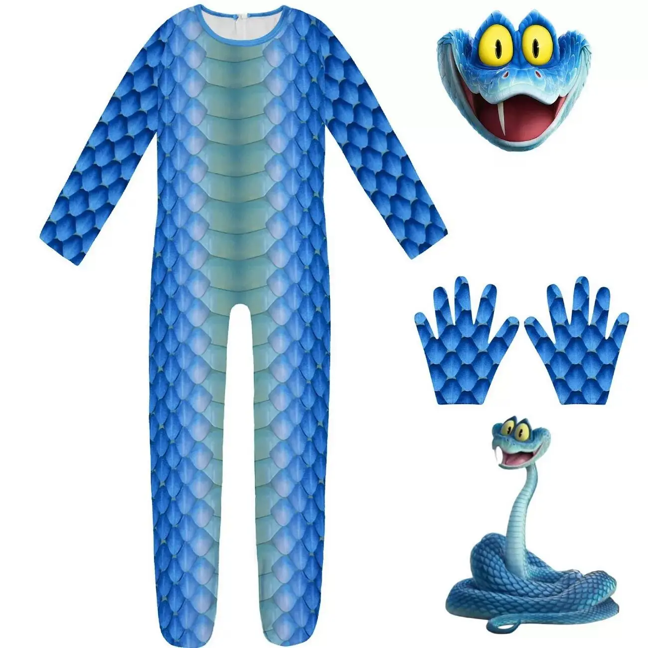 zootopia-gary-snake-cosplay-jumpsuit-long-sve-zipper-children's-loween-costume-ex-kids-performance-suit
