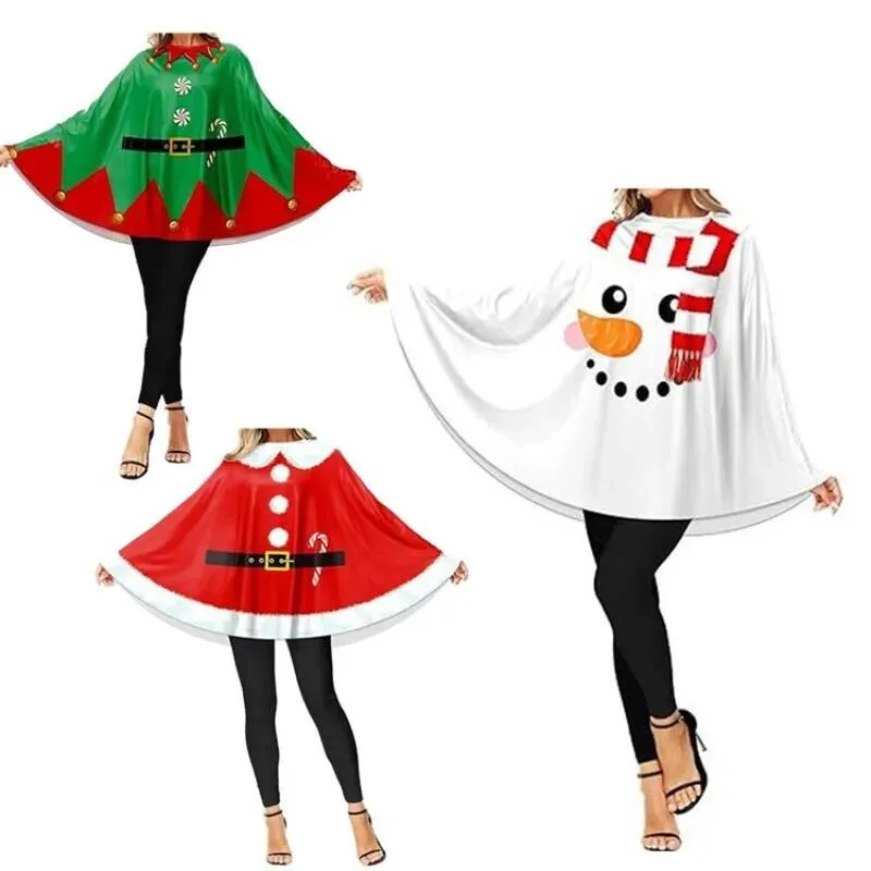 

Cross-Border Clothes, New Costumes, Ball Gowns, Capes, Adult Christmas Shawls