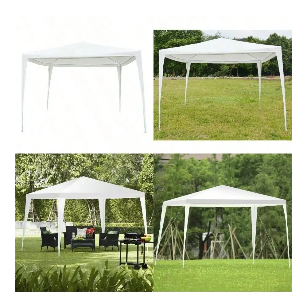 

Wedding Party Canopy Tent Gazebo Pavilion For Outdoor Catering Event White With Reinforced Steel Frame And Waterproof Polyester