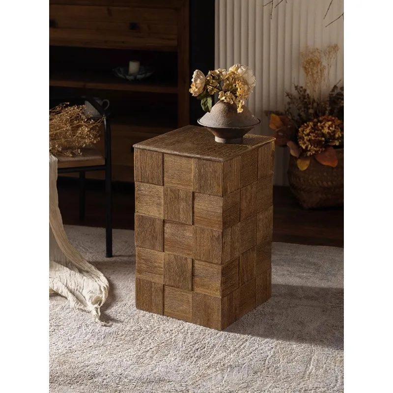 

retro storage sofa side few bedrooms square storage bedside table creative wooden pier coffee table