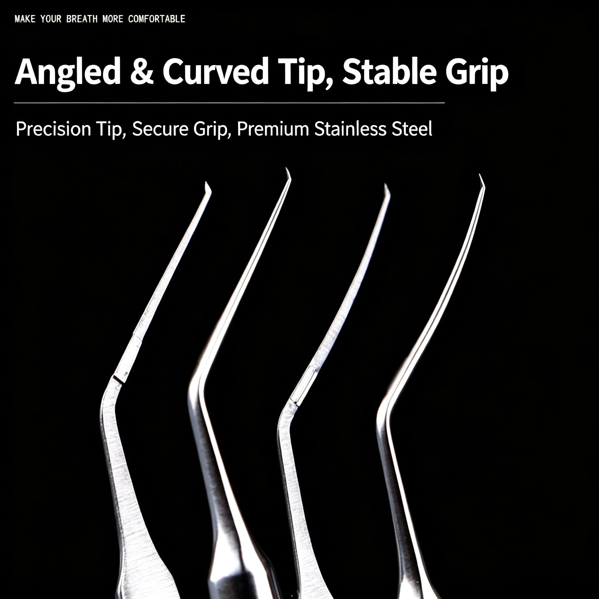 Capsulorhexis Forceps Ophthalmic Microsurgery Titanium Alloy Curved Angled Tip Cataract Small Incision Minimally Invasive