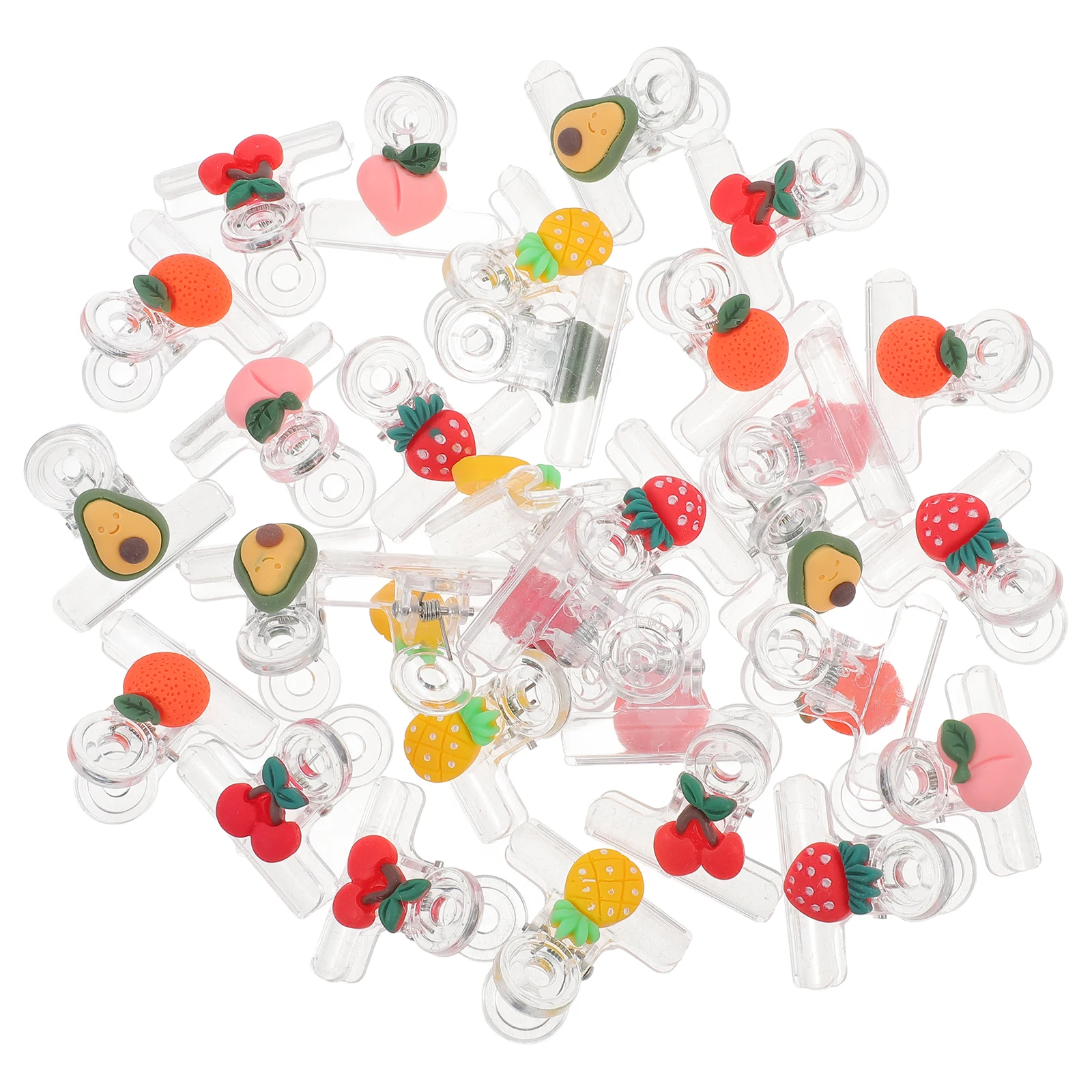 

30pcs Fruit Sealing Clips Smooth Surface PP Material Reusable Bag Kitchen Snack Student Household Tea Leaf Potato