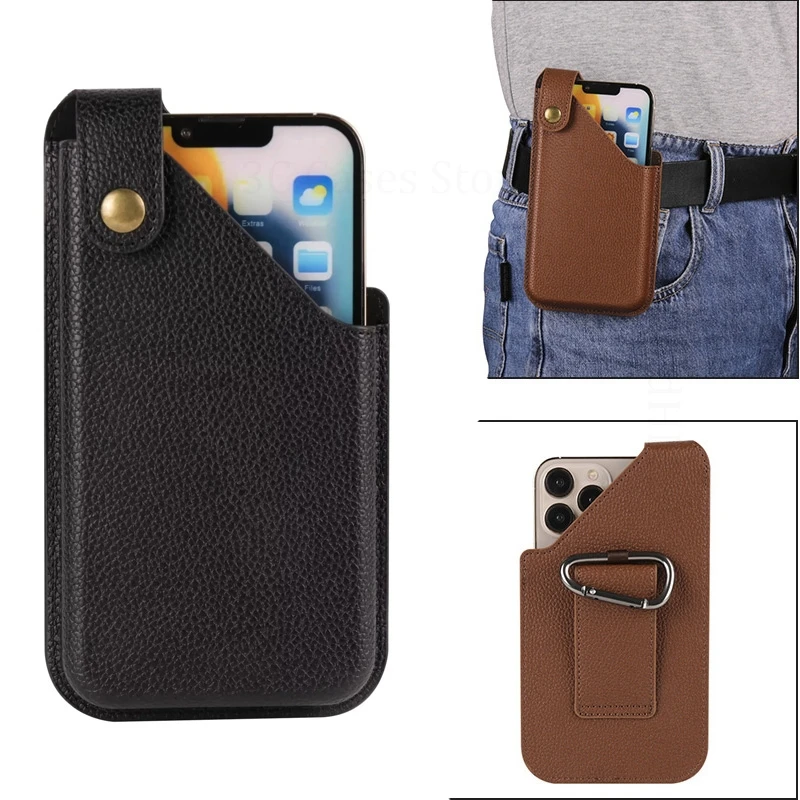 

Universal Vertical Leather Phone Pouch For ZTE nubia Z80 Ultra Z60S Pro Waist Bag Belt Case Nubia Z70S Z50 Z60 Ultra Z30 Z40 Pro