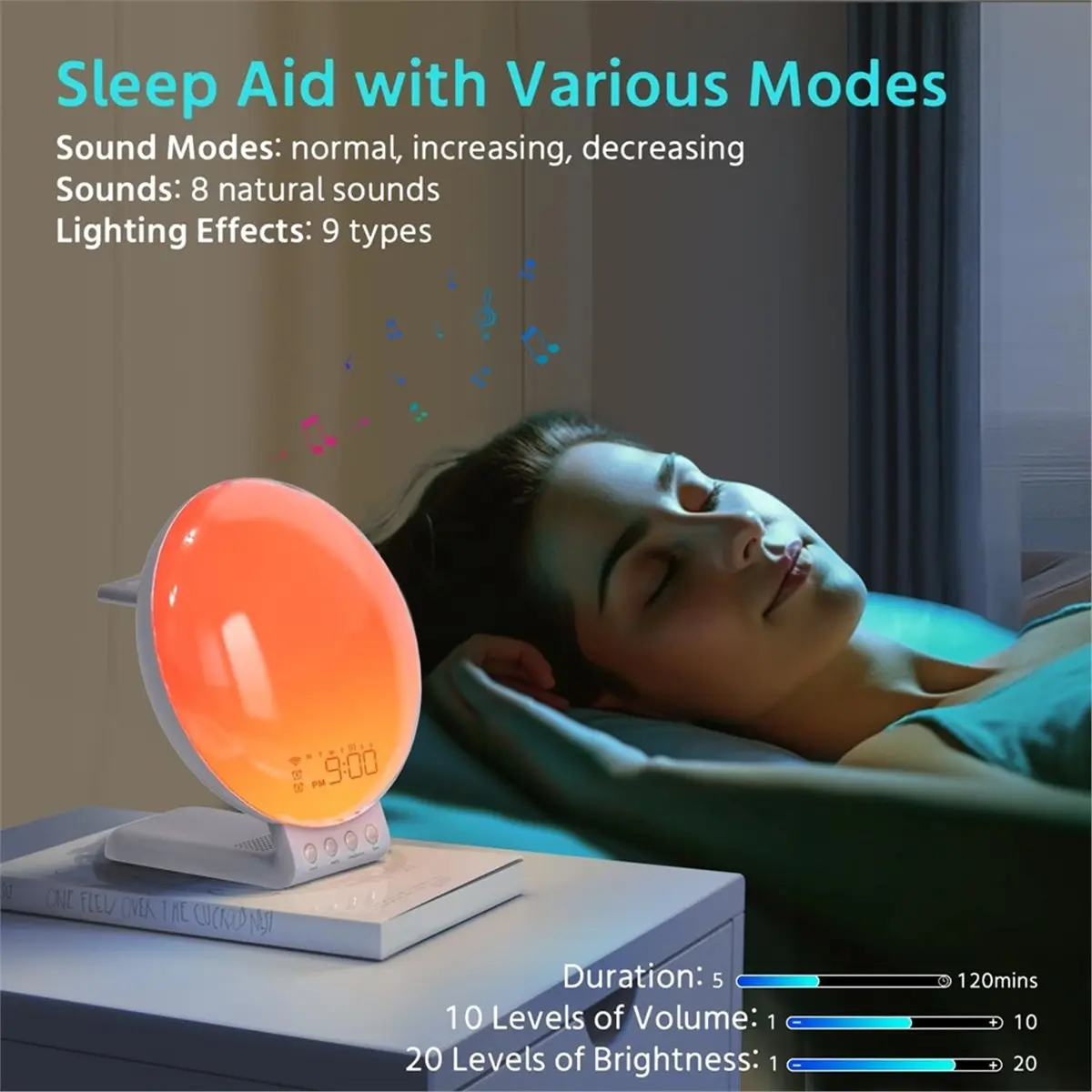 reveil-intelligent-aa19-sunrise-station-de-charge-sans-fil-machine-a-sons-controlee-par-application-bruit-blanc-lampe-soleil