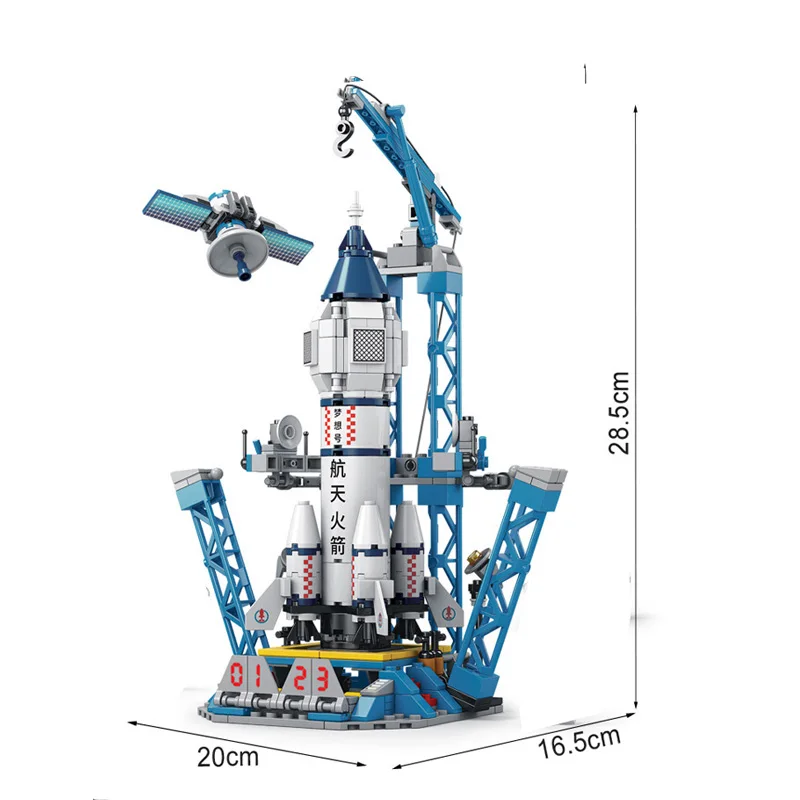 Детский космический челнок, авиационные пилотируемые ракетные строительные блоки, астронавт, фигурка города, Аэрокосмическая модель, конструктор Lele, кирпичи, игрушки