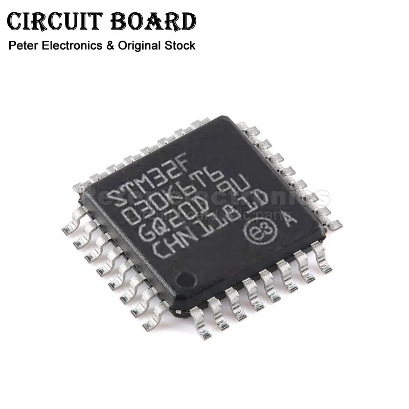 STM32F030K6T6 STM32F 030K6T6 STM32F030K6T6TR LQFP-32 32KB ARM-M0 48MHz FLASH Microcontrollers MCU CPU Available Peter-ic (1pcs)