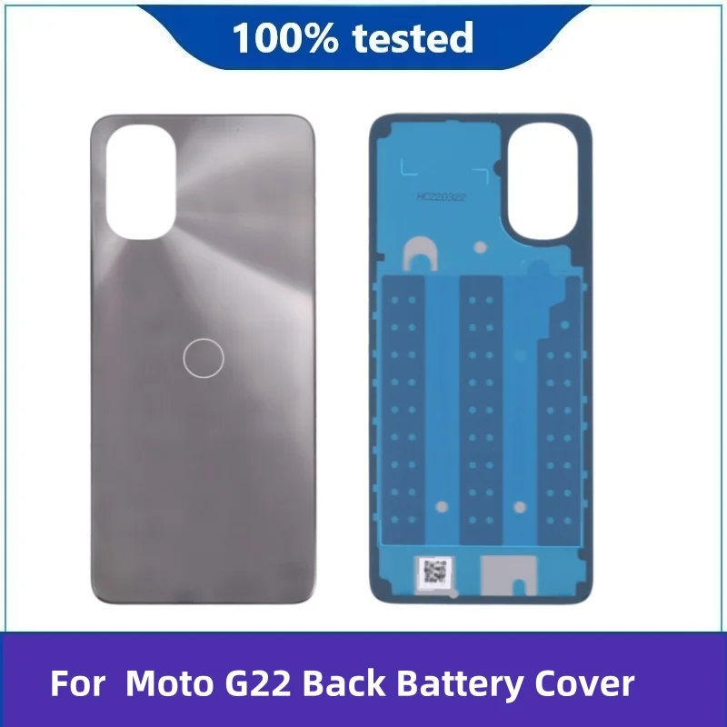 NEW Rear Cover For Motorola Moto G22 Battery Back Cover with Logo Replacement Part XT2231-1 XT2231-2 XT2231-5 Battery Back Cover