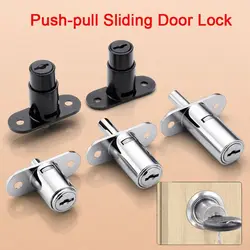 With Keys Sliding Door Locks New Lengthening Antitheft Cabinet Catches Hardware Multifunctional Window Security Lock Cupboard