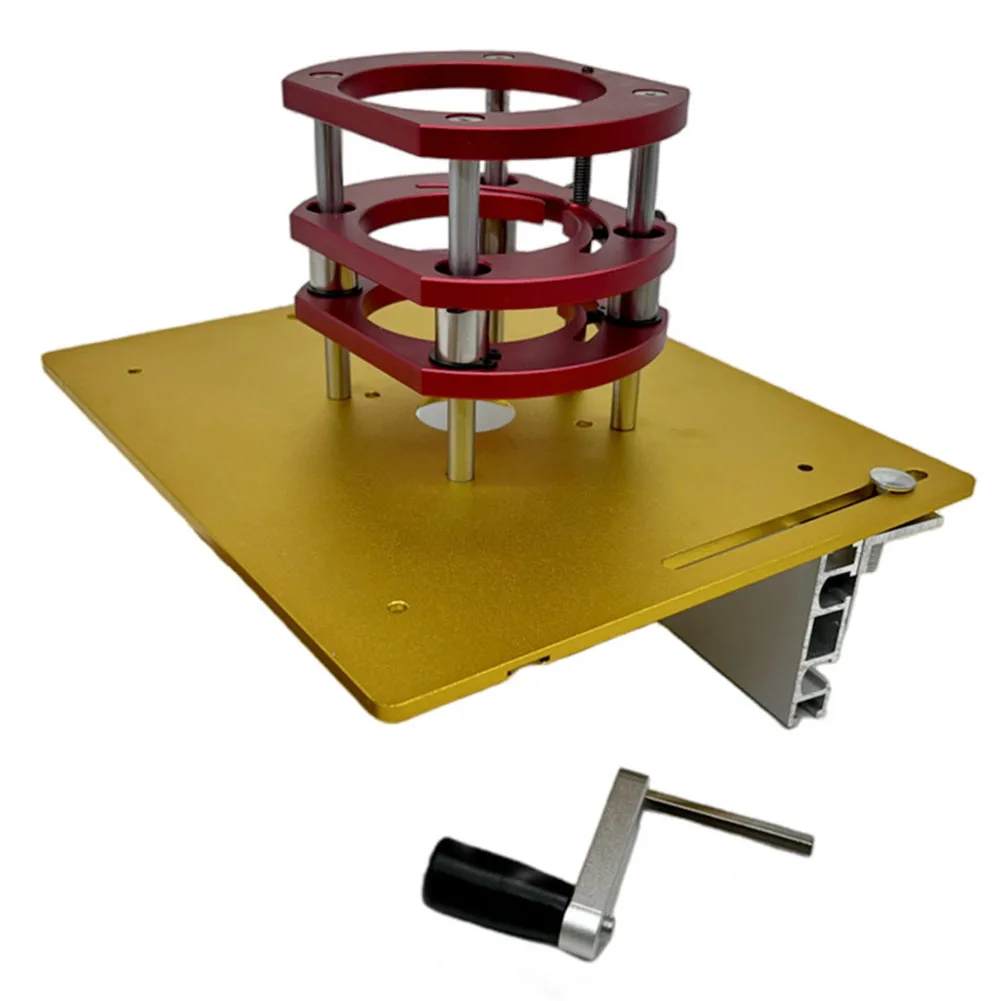 

Aluminum Alloy Router Plate Router Lift Kit Engraving Machine Lifting Table For Woodworking Handstands Electric Wood Milling