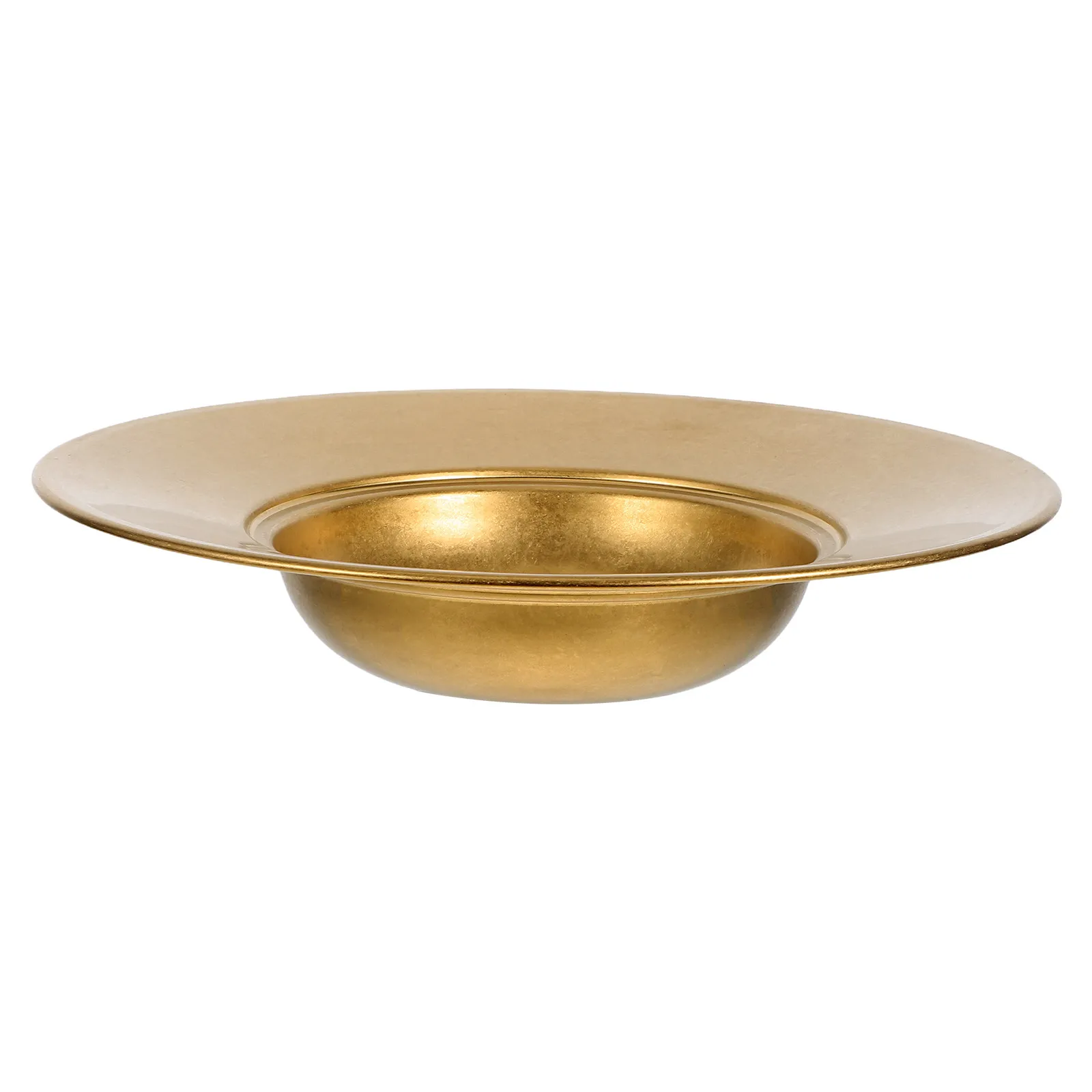 

Stainless Steel Vintage Pasta Bowl Large Household Dinner Serving Plate for Spaghetti Noodles Soup Salad Decorative