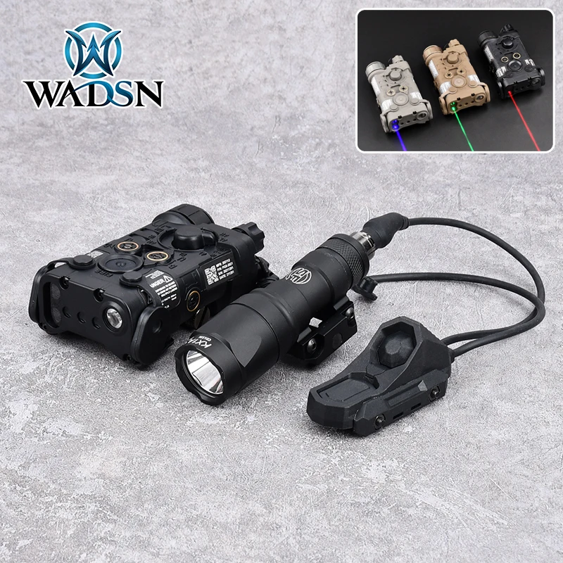 

WADSN L3-NGAL Tactical Red GREEN BULE Laser Sight IR Pointer Strobe SF M300 M600 FLASHLIGHT Airsoft Torch Fit Hunting 20mm rail