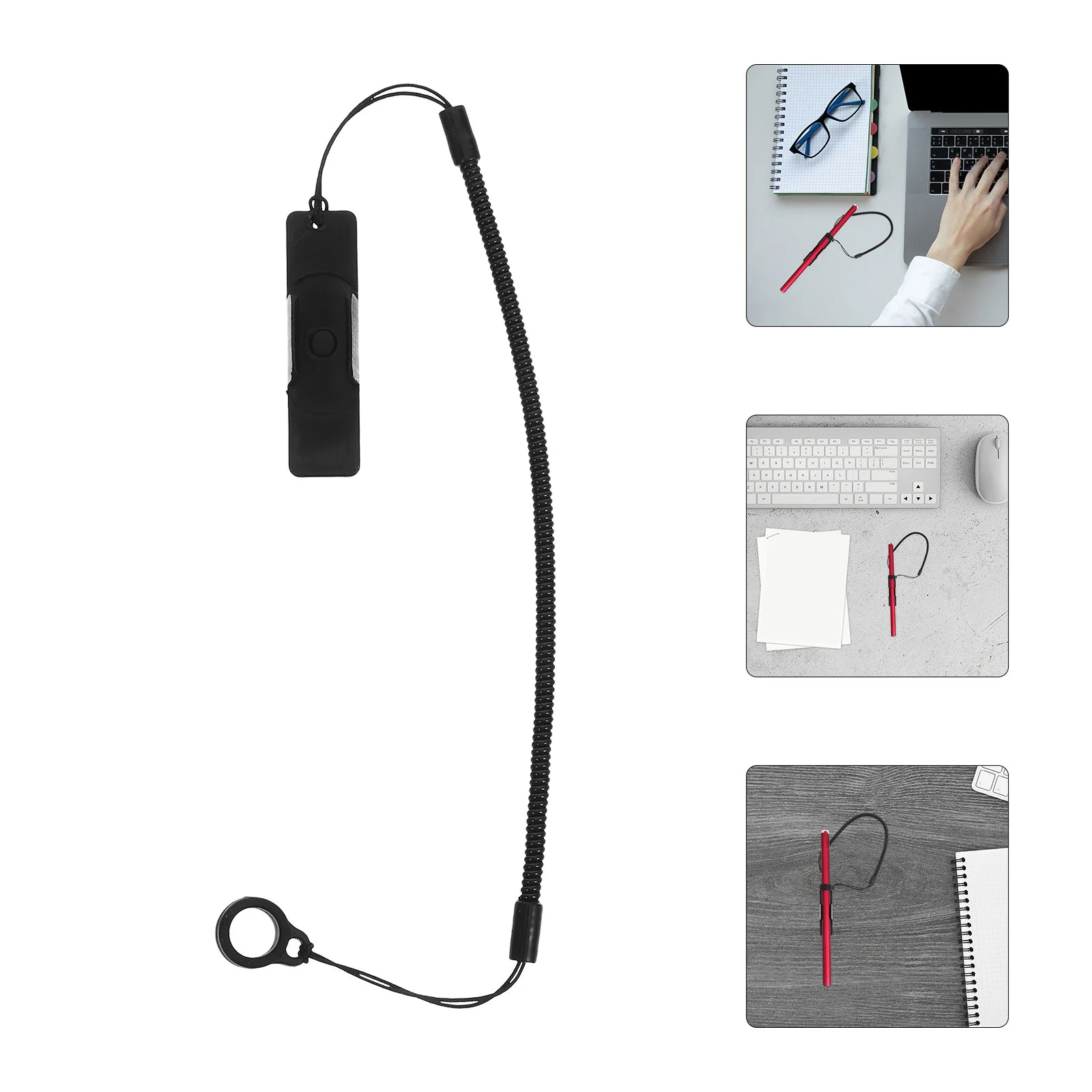 2 Pcs Elastic Stylus Pen Fixing Rope Lanyard Signature Holder Strap Touchscreen Tether Retractable Anti Lose Stretchable