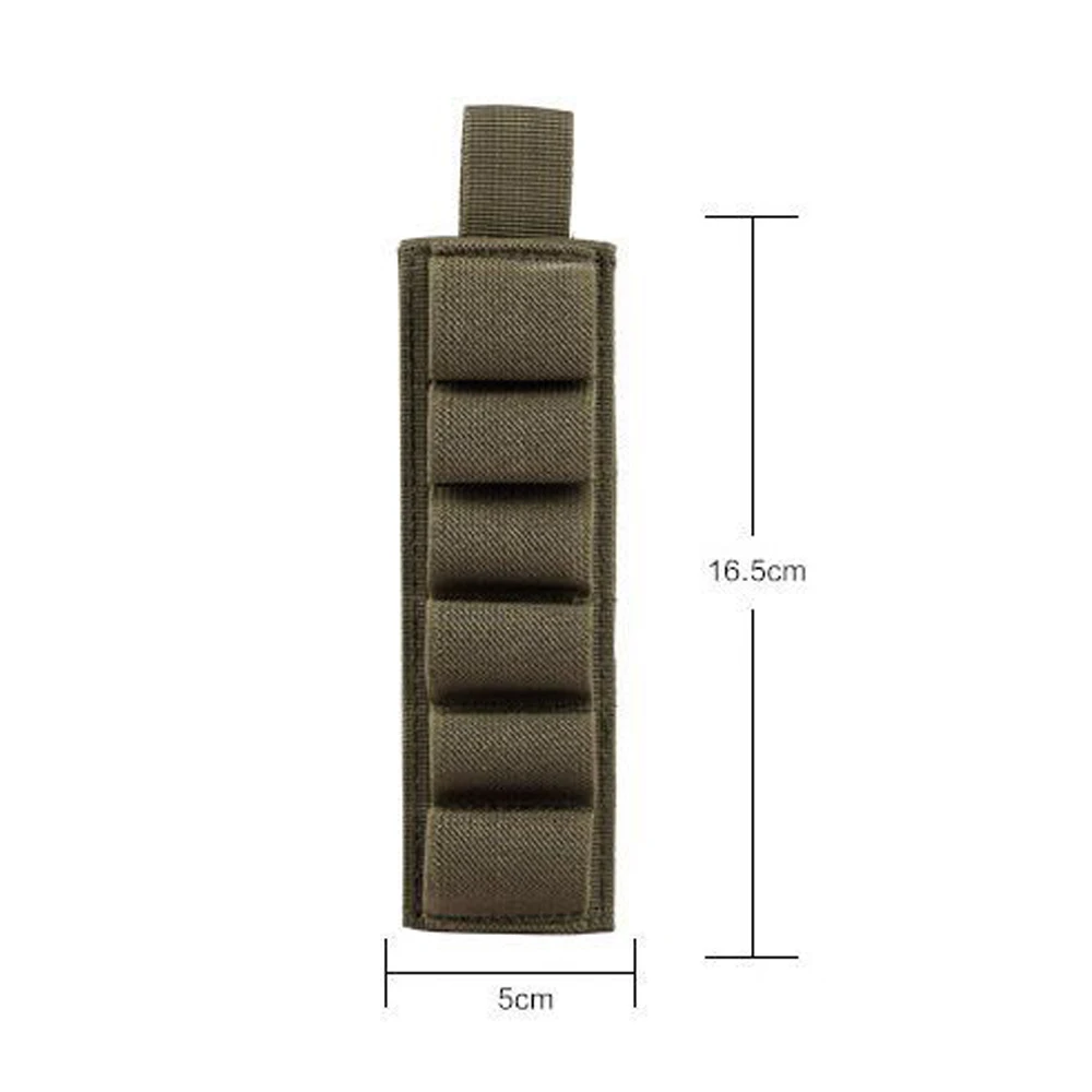 Outdoor Tactical Hunting Hook Loop 6 Rounds Shell Holder Shotshell Insert Card Strip With