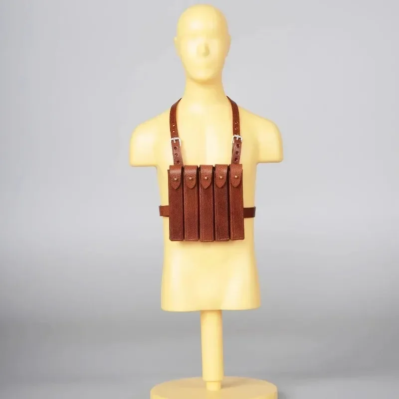 1/6 مقياس براون بولي Leather الجلود البني طوق جيوب متعددة بندقية الحافظة نموذج صالح 12 "ذكر الجندي عمل الشكل الجسم الملحقات #3