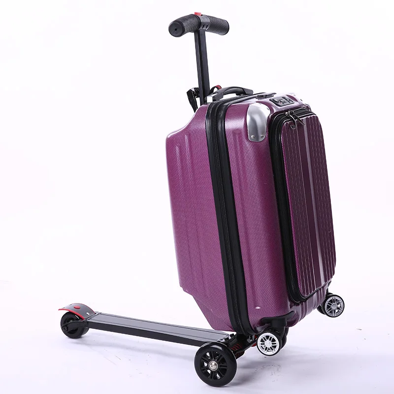 Scooter Trolley Case Riding Automatic Luggage Pc Luggage and Suitcase Multi-Function Box Boarding Bag 21-Inch