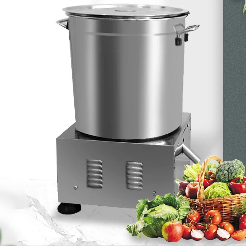 Food Dehydrator for 15 Liters Stainless Steel Centrifugal Cabbage Spin Dryer Green Vegetables Dewatering Machine