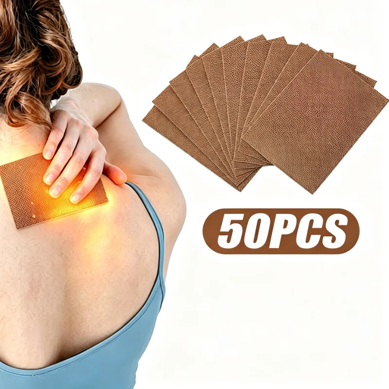 50/100pcs Portable Heating Patches Warm Heating for Neck Shoulders Back Knees Abdomen - Therapeutic Heat Therapy