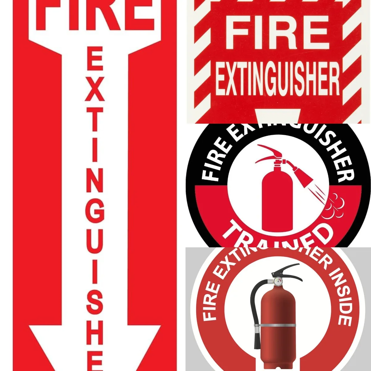 

Fire Extinguisher Wall Signs Fire Extinguisher Sticker Decals Thick Vinyl Weather Proof Material Waterproof Reflective Sunscreen