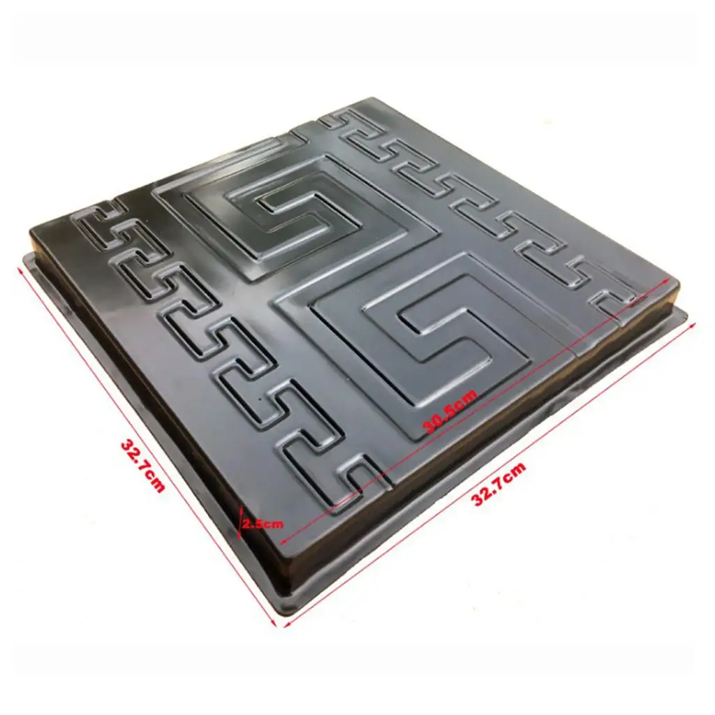 DIY Plastic Path Maker Modern Paving Stone Molds Cement Tile Mold for Garden Path Driveway and Home Landscaping