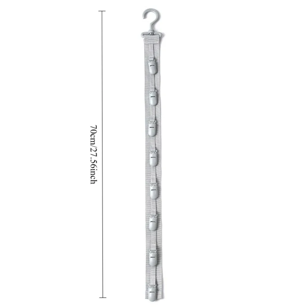 Baseball Cap Hanging Organizer Hat Rack Storage Rope With Clips Multi Caps Display Hanger For Closet Wardrobe Bedroom Door view 6