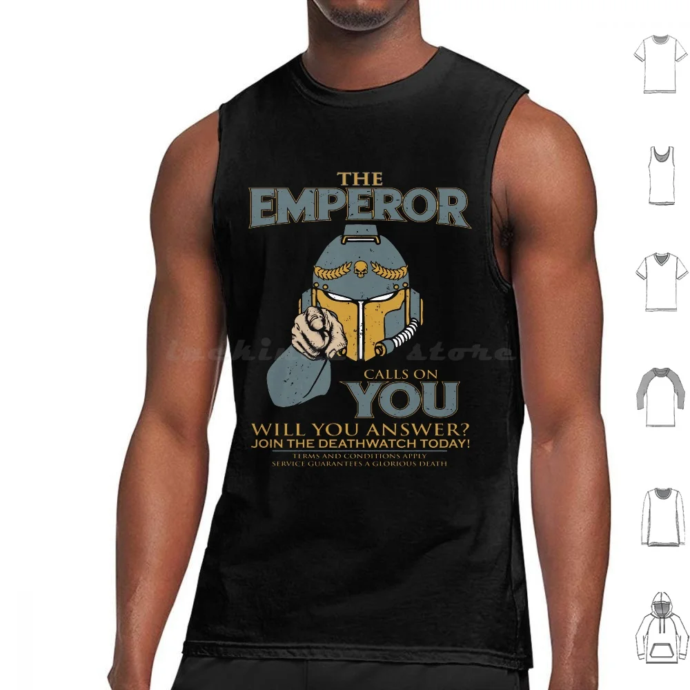 The Emperor Calls On You-Talasa Prime Tank Tops Vest Sleeveless 40000 40 000 Chaos Imperial Guard Limited Edition Talasa