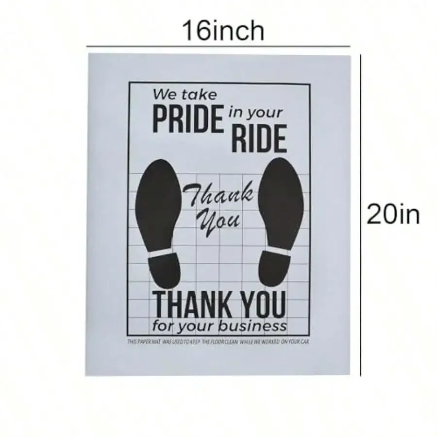 Car Paper Floor Mats 50 Pcs Disposable Floor Cars Used To Protect The Internal Hygie Vironmt Of Automobiles