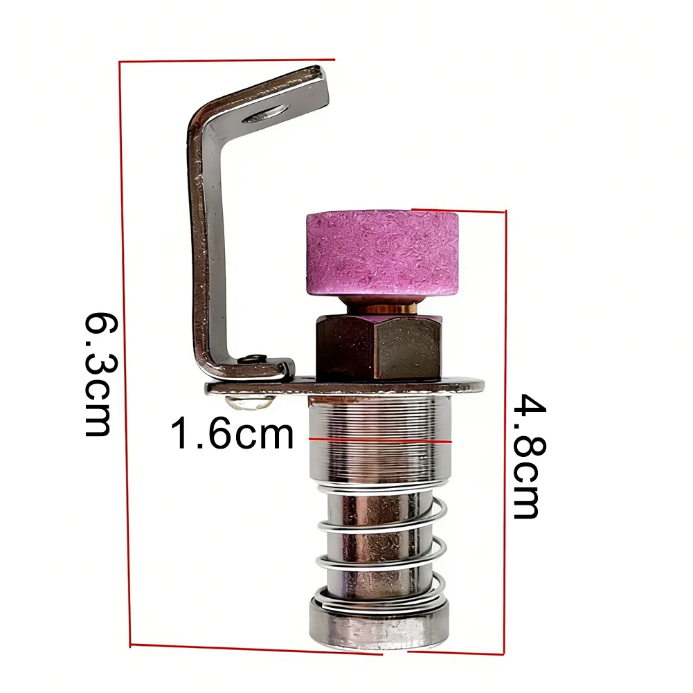 Industrial Fabric Cutting Machine Grinding Wheel Assembly Spring Loaded Metal Bracket Direct Fit No Tools Required