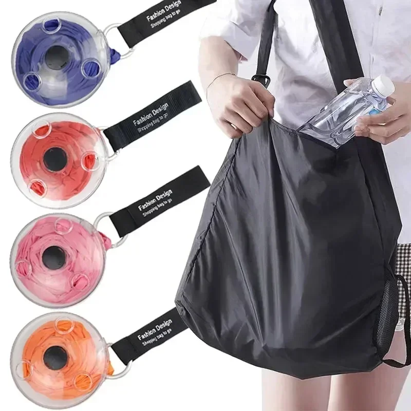 Home Foldable Supermarket Shopping Storage Bag Eco-Friendly Reusable Small Bag Ultra Compact Portable