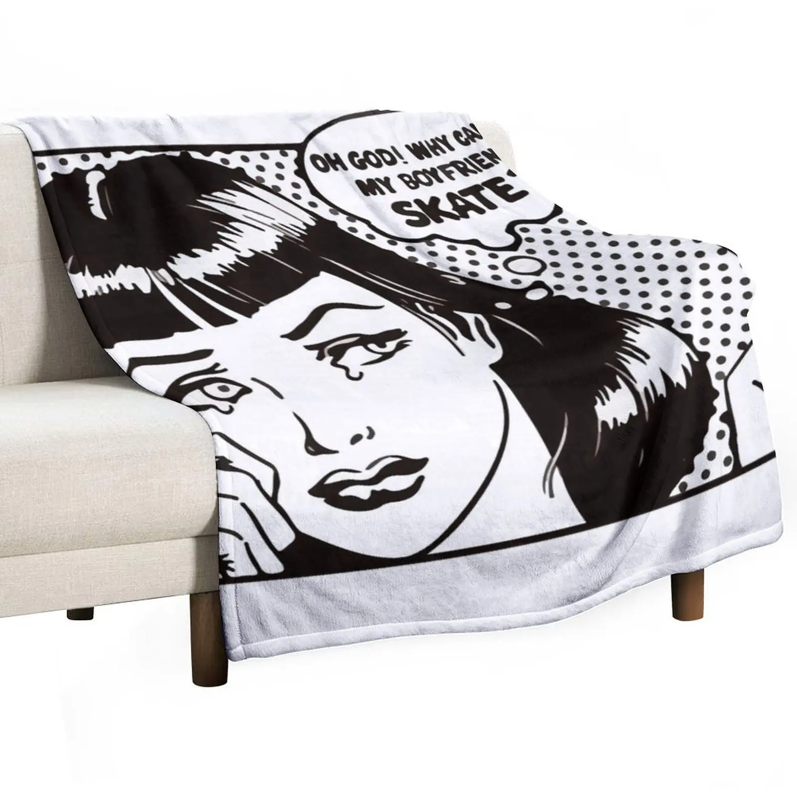 

SKATER-GIRL Throw Blanket For Sofa Thin Warm Blankets