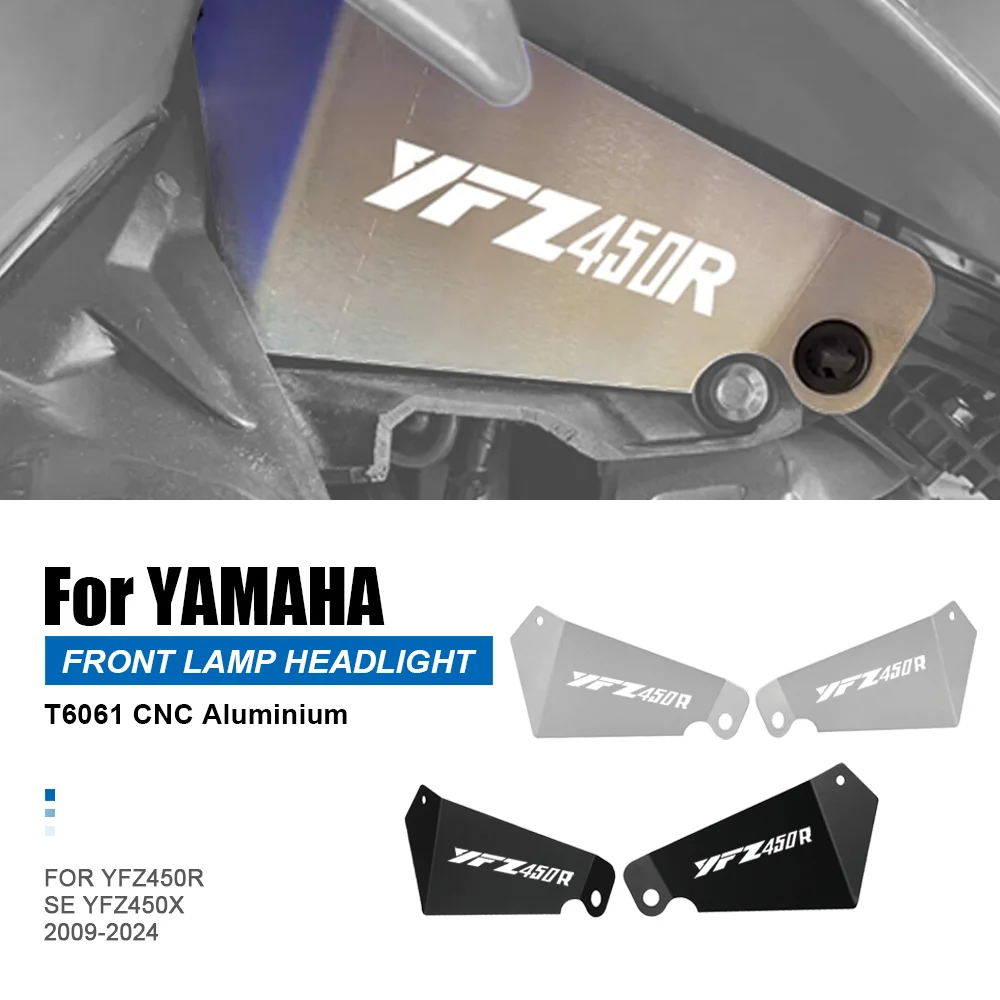 Front Lamp Headlight Deletes Cover Guard Protector For Yamaha YFZ 450R YFZ450R SE YFZ450X YFZ 450X 2009-2020-2021-2022-2023-2024