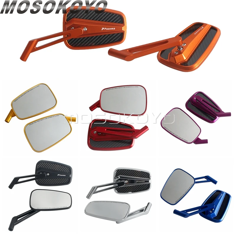 Motorcycle Rear View Mirrors Purple Rearview Mirror For Harley Touring Road Street Glide Sportster XL 883 1200 48 Dyna Softail