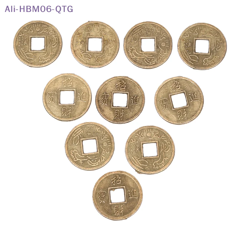 [New] New sale 100Pcs Feng Shui Coins Ancient Chinese I Ching Coins For Health Wealth Charm